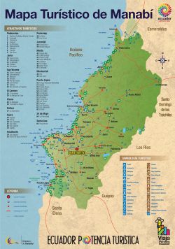 Mapa Turístico de Manabí
