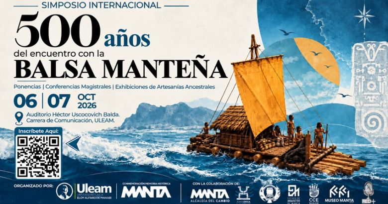 Manta será sede de Simposio Internacional por los 500 años del Encuentro con la Balsa Manteña